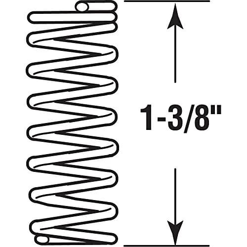 Prime-Line Compression Spring, Steel, Nickel Finish | Durable Household & Professional Use thumbnail 2