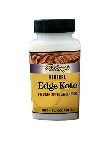 Fiebing's Edge Kote Neutral 4 Fl Oz (118 ml) | Water-Resistant Leather Edge Paint for Crafts thumbnail 1