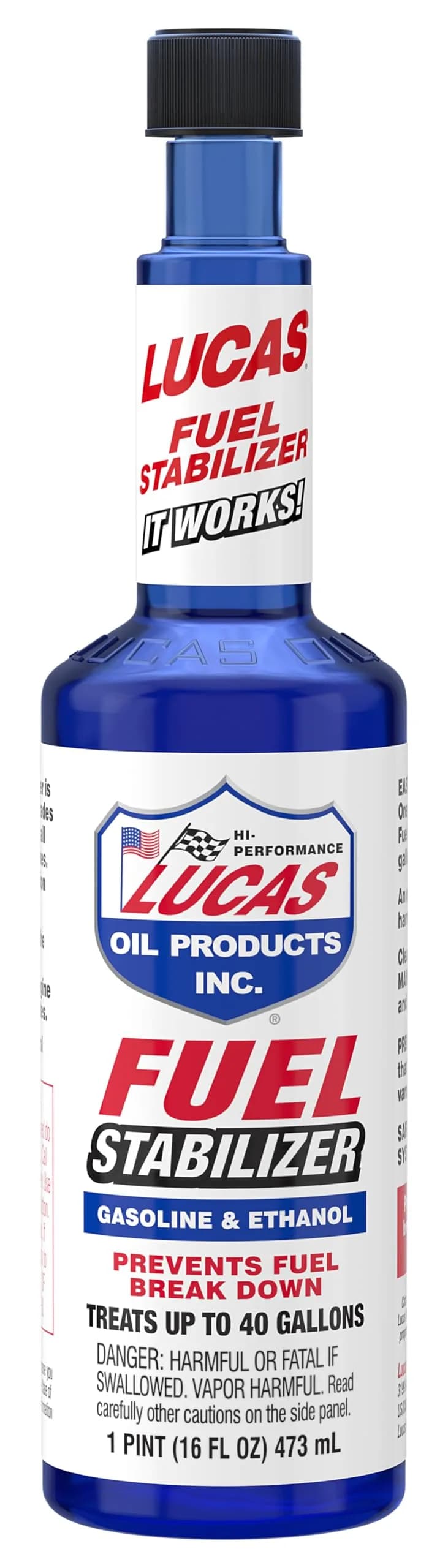 Lucas Oil Fuel Stabilizer 15 oz (443 ml) | Prevents Fuel Degradation & Cleans Fuel Systems — 15 oz