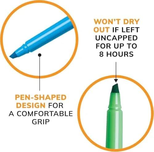 BIC Brite Liner Highlighters 12-Count Pack Assorted Colors | Long-Lasting, Safe for School thumbnail 4