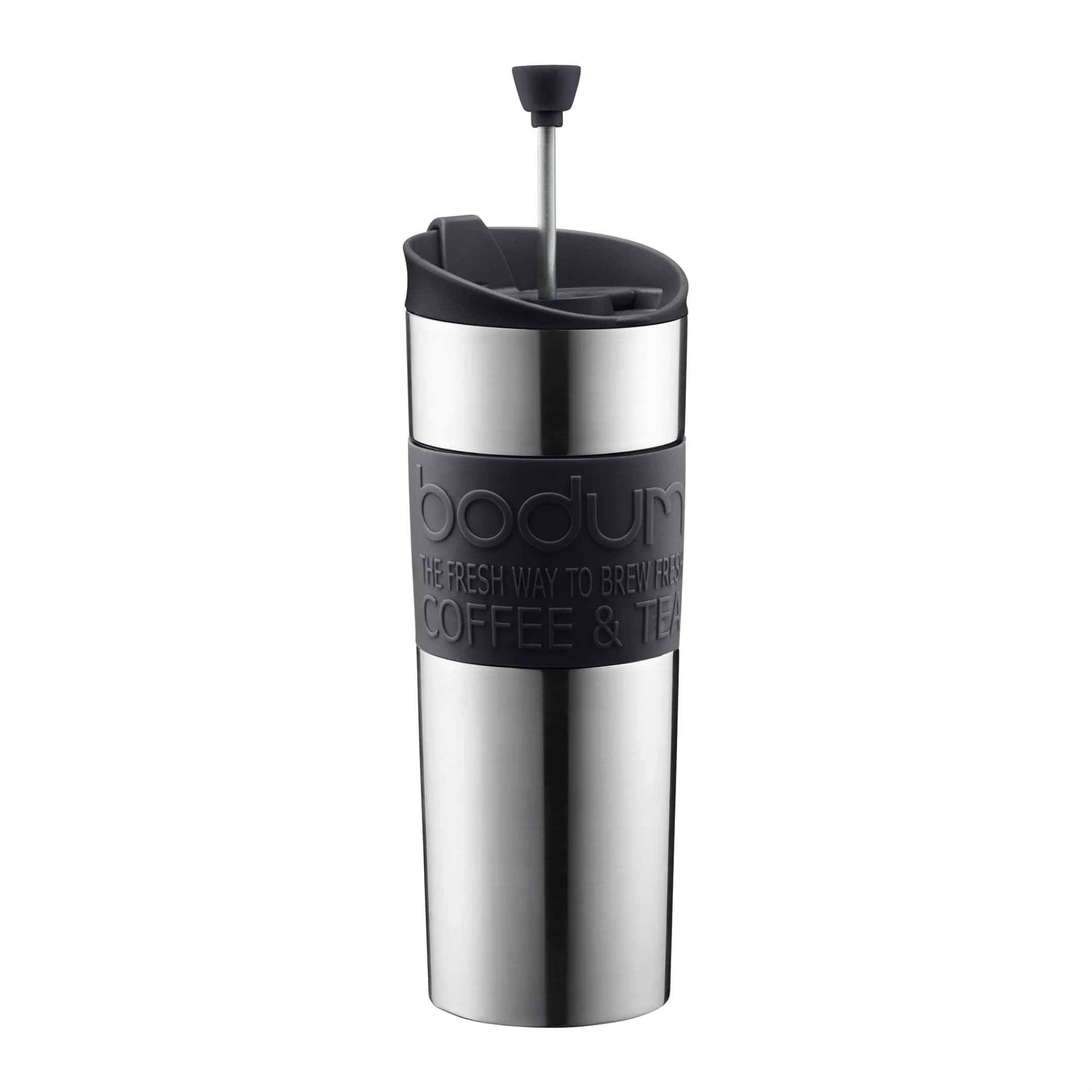 Bodum Travel Press French Press Coffee Maker 450ml (15oz) Black | Brews Coffee & Tea On The Go - main product image