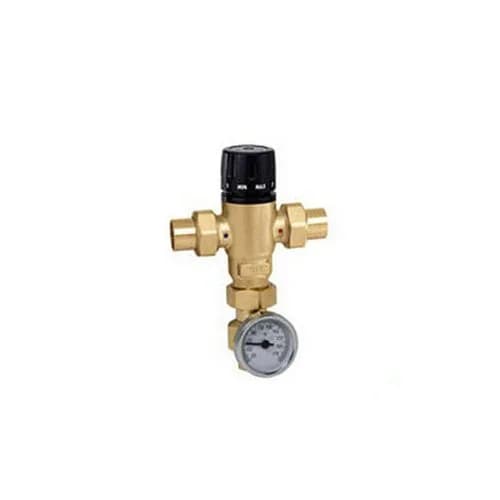 Caleffi 521519A Mixing Cal 3-Way Thermostatic Valve, Low-Lead Brass | Maintain Temperature & Pressure thumbnail 1
