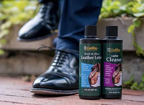 Cadillac Boot and Shoe Leather Lotion 8 Fl Oz (237 ml) | Cleans, Conditions, Protects, and Polishes Leather Footwear thumbnail 5