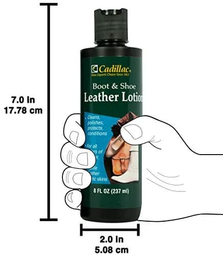 Cadillac Boot and Shoe Leather Lotion 8 Fl Oz (237 ml) | Cleans, Conditions, Protects, and Polishes Leather Footwear thumbnail 6