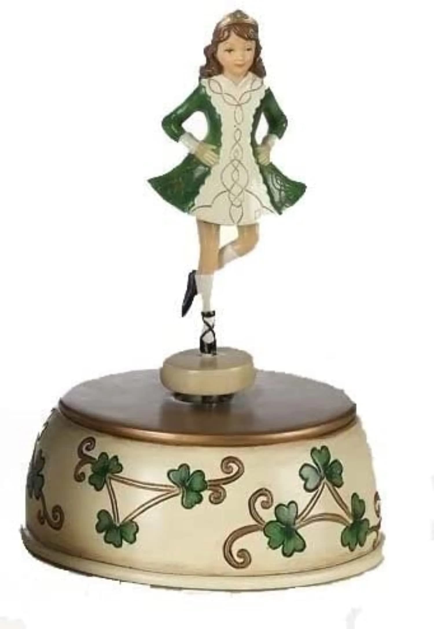 Roman Musical Irish Dancer Figurine 17.8cm (7") | Plays 'That's an Irish Lullaby' - main product image
