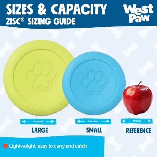 WEST PAW Zisc High-Flying Disc Dog Toy - Small - Glow | Durable, Floatable & Eco-Friendly thumbnail 4