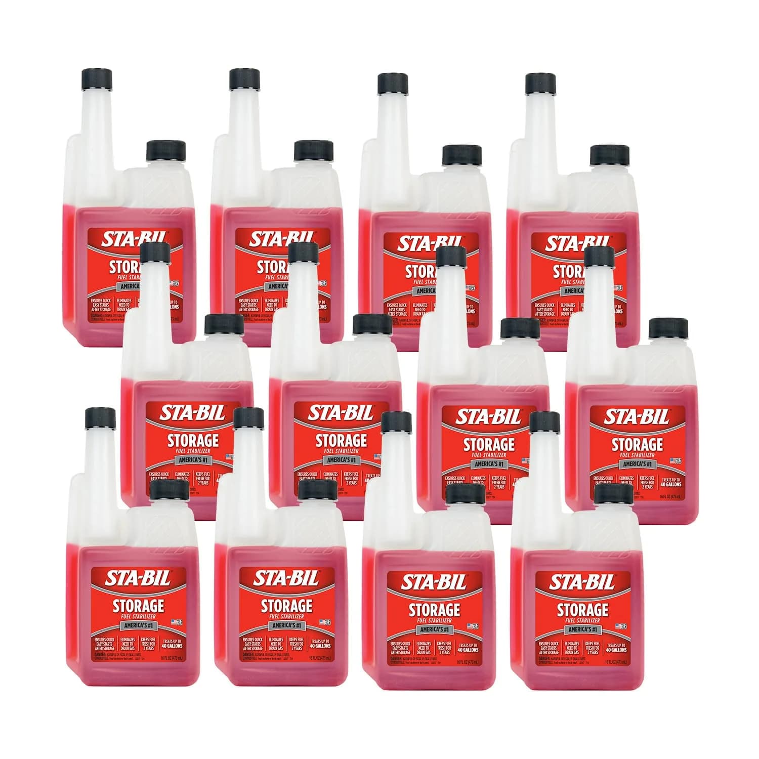 STA-BIL 16 fl oz (12PK) Fuel Stabilizer | Keeps Fuel Fresh for 24 Months