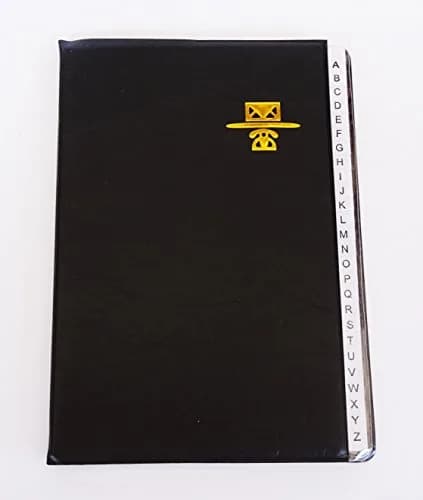 Ai-De-Chef Personal Phone and Address Book Large Size 5 Inch x 7 Inch | Black thumbnail 1