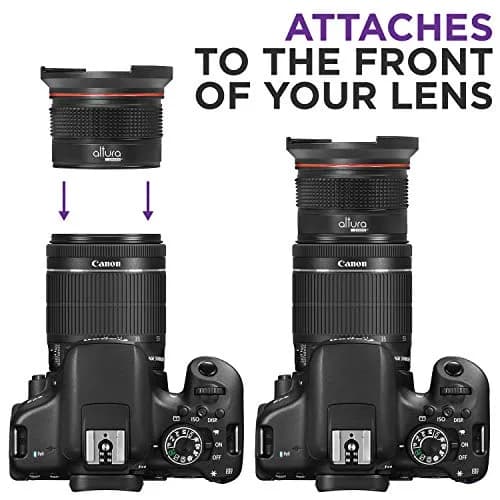 Altura Photo 58mm 0.35x Fisheye Wide Angle Lens with Macro for Canon DSLR | Ultra Wide & Macro thumbnail 4