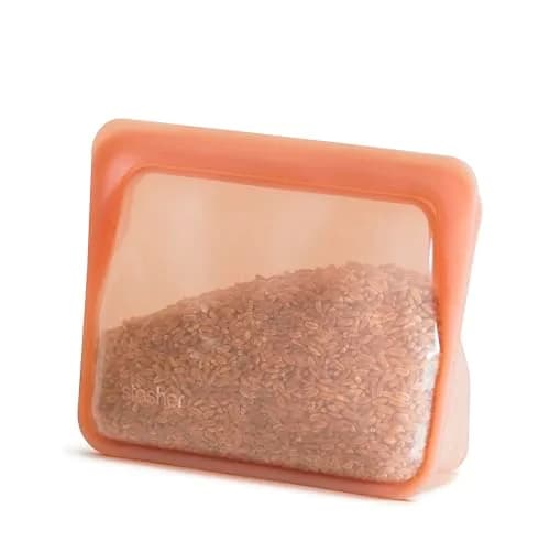 Stasher Premium Reusable Silicone Stand-Up Mini Bag 237ml (8 fl oz) | Leak-Free Pinch-Loc Seal for Food Storage thumbnail 1