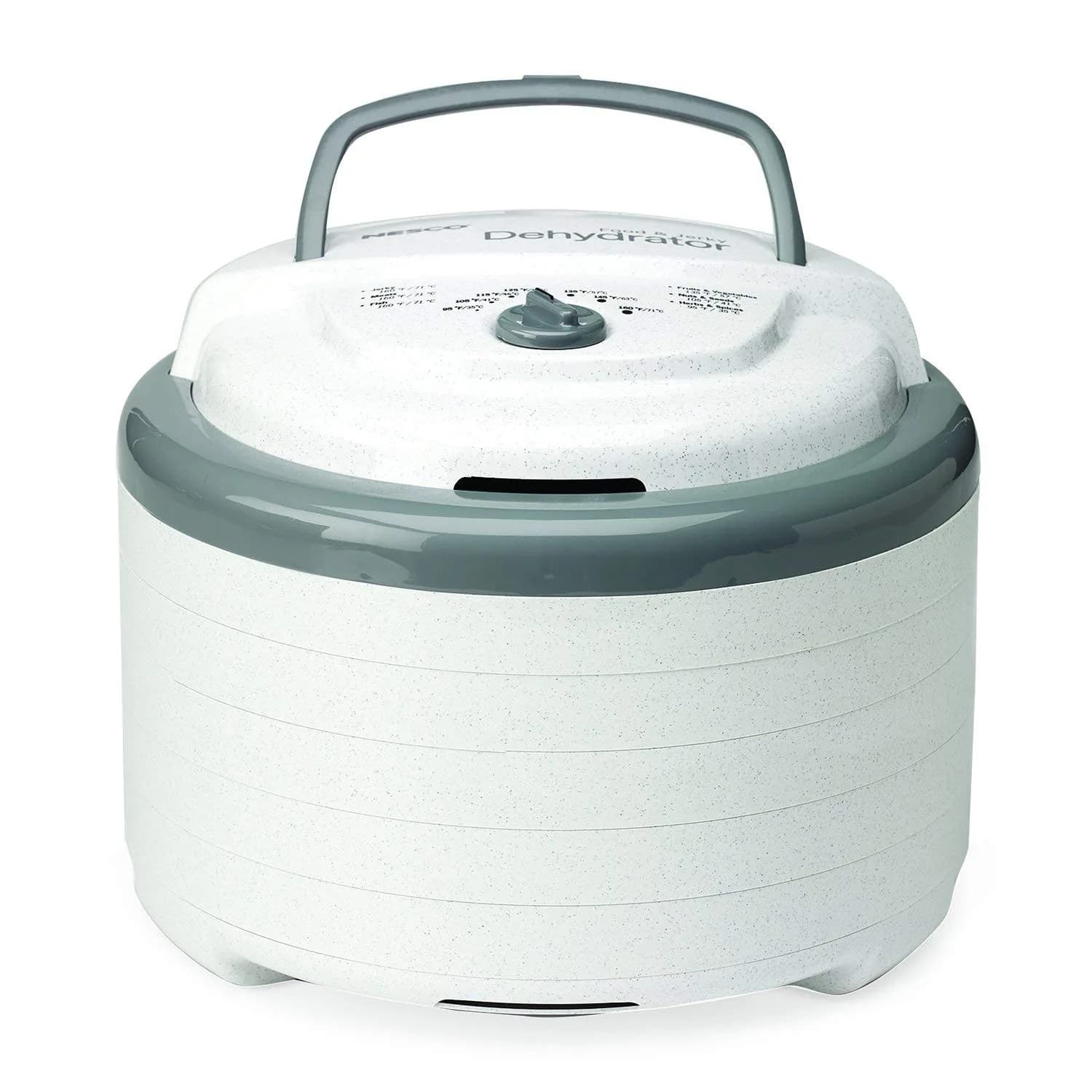 NESCO FD-75A Snackmaster Pro Food Dehydrator 600W | 5 Trays Expandable to 12, Gray