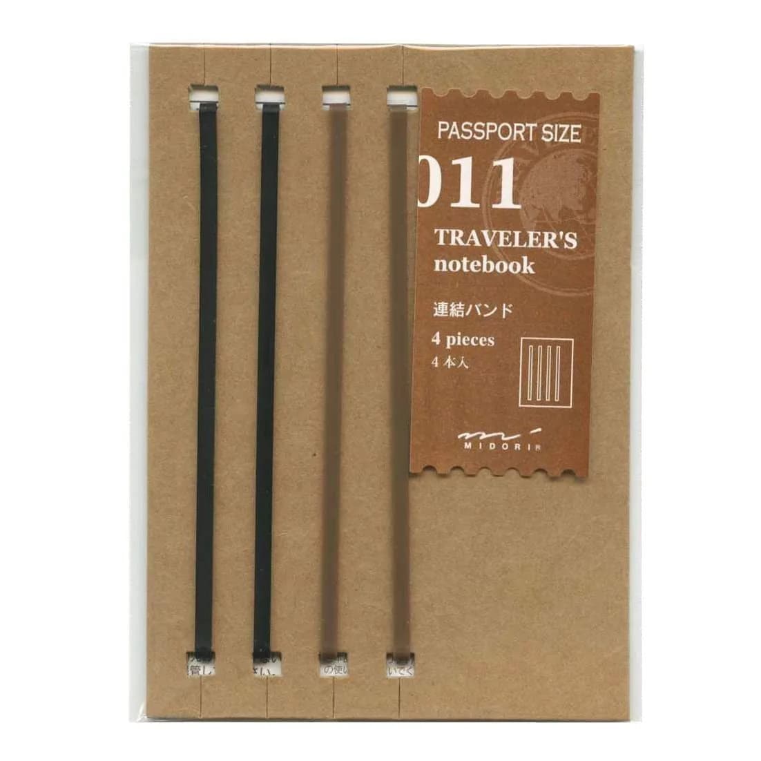 DESIGNPHIL Midori Travelers TRV Refill Connection Band Passport Size | Durable Rubber Elastic Band for Travel & Passport - main product image