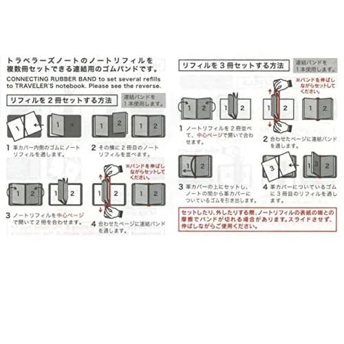 DESIGNPHIL Midori Travelers TRV Refill Connection Band Passport Size | Durable Rubber Elastic Band for Travel & Passport thumbnail 2