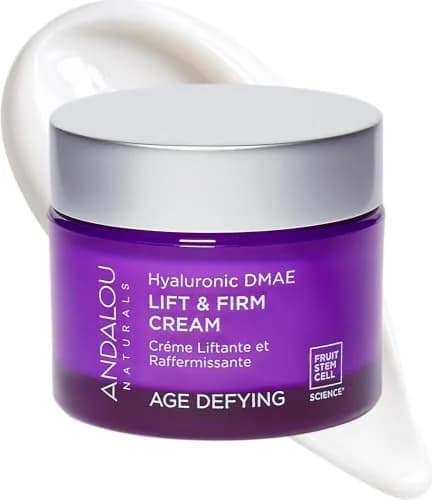 Andalou Naturals Hyaluronic DMAE Lift & Firm Skin Cream 50ml (1.7 Fl Oz) | Age Defying Face Moisturizer with Hyaluronic Acid thumbnail 1