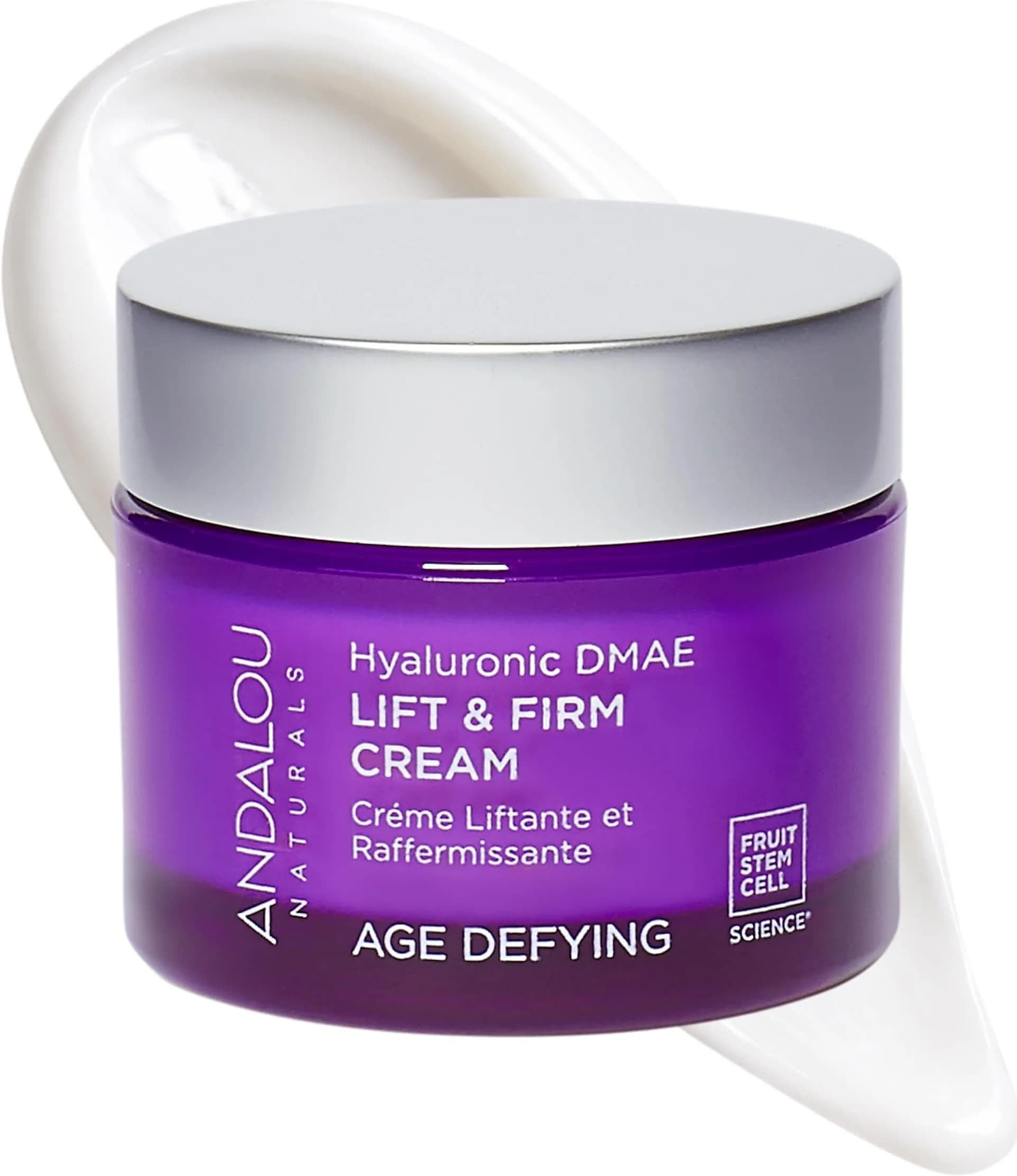 Andalou Naturals Hyaluronic DMAE Lift & Firm Skin Cream 50ml (1.7 Fl Oz) | Age Defying Face Moisturizer with Hyaluronic Acid - main product image