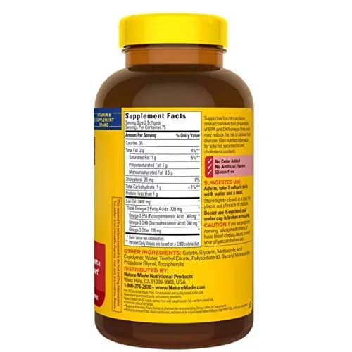 Nature Made Fish Oil Burp-Less Softgels 1200mg (300 Count, 150ct Pack of 2) | Heart Health Support with Omega 3 thumbnail 3