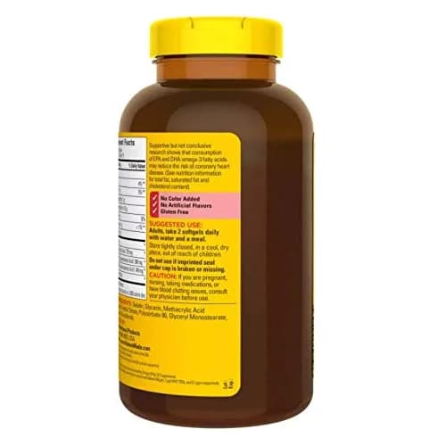 Nature Made Fish Oil Burp-Less Softgels 1200mg (300 Count, 150ct Pack of 2) | Heart Health Support with Omega 3 thumbnail 4