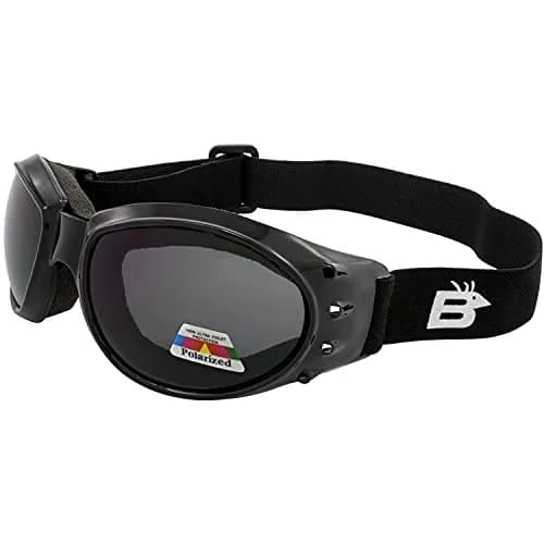 Birdz Eagle Motorcycle Goggles (Black Frame/Polarised Smoke Lens) | Safety Riding Gear for Adults thumbnail 5