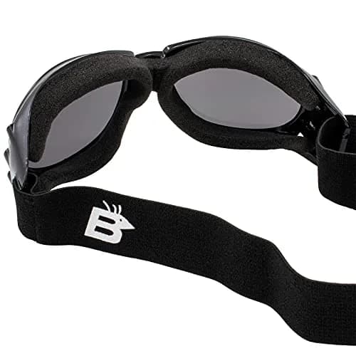 Birdz Eagle Motorcycle Goggles (Black Frame/Polarised Smoke Lens) | Safety Riding Gear for Adults thumbnail 8