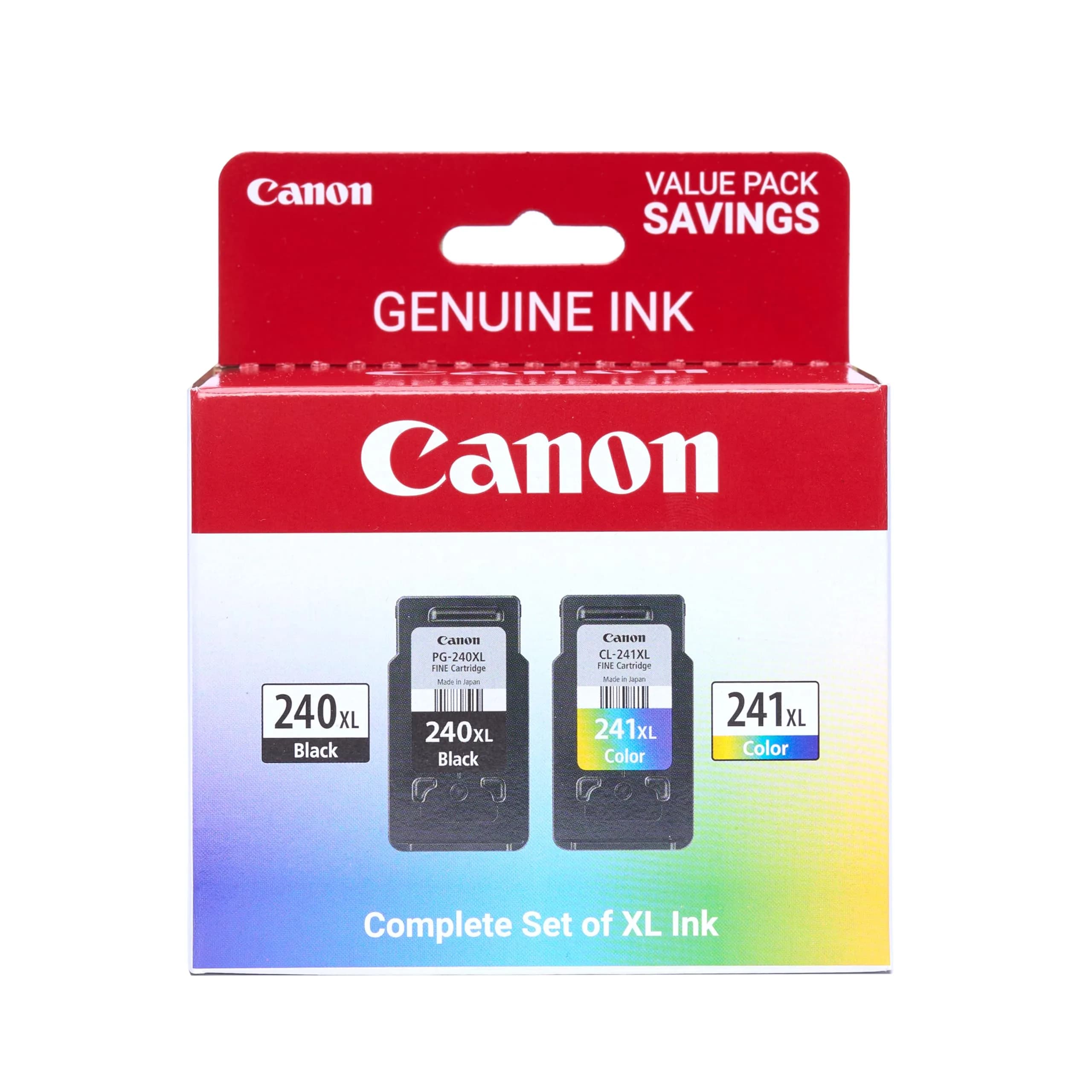 Canon PG-240 XL / CL-241 XL Value Pack (2 Cartridges) — Black & Color Ink | 300 Pages Black, 400 Pages Color - main product image