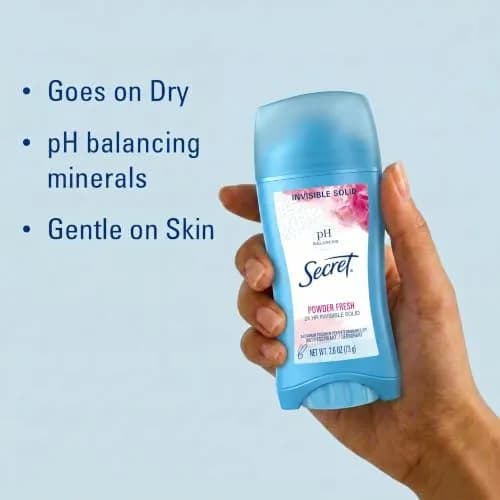 Secret Powder Fresh Invisible Solid Antiperspirant for Women 2.6 oz (73.7 g) | 24hr Sweat & Odor Protection thumbnail 2