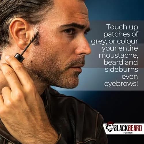 Blackbeard for Men Instant Beard Color, Brown/Auburn, 6 Pack | Waterproof, Hypoallergenic, Touch-Up thumbnail 9