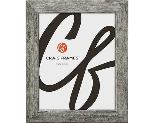 Craig Frames 10x13 Gray Barnwood Picture Frame 25.4cm x 33cm | Rustic Wall & Tabletop Decor thumbnail 1
