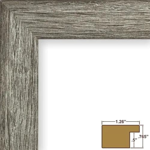 Craig Frames 10x13 Gray Barnwood Picture Frame 25.4cm x 33cm | Rustic Wall & Tabletop Decor thumbnail 2