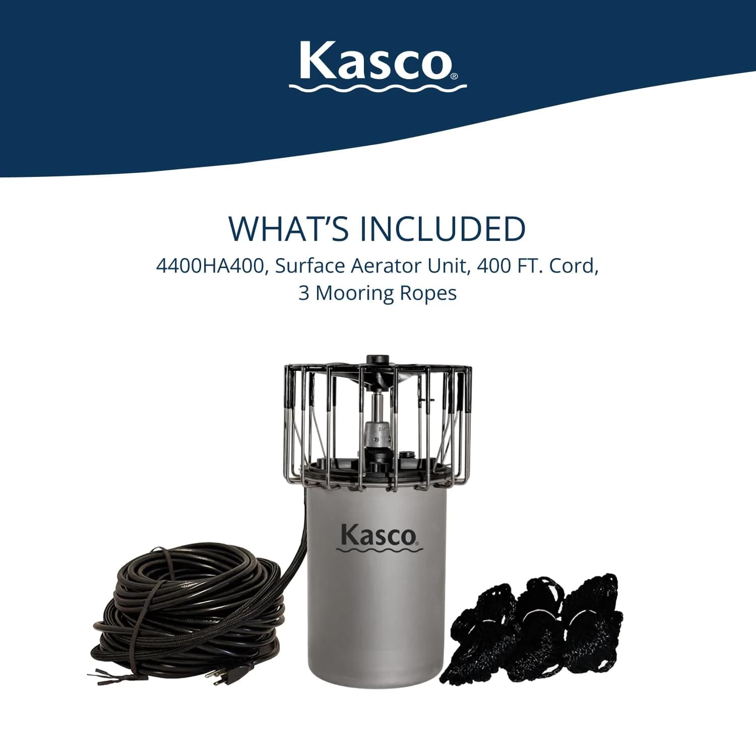 Kasco Surface Aerator 1HP 240V | Efficient Lake & Pond Circulation, 400 ft Power Cord thumbnail 2