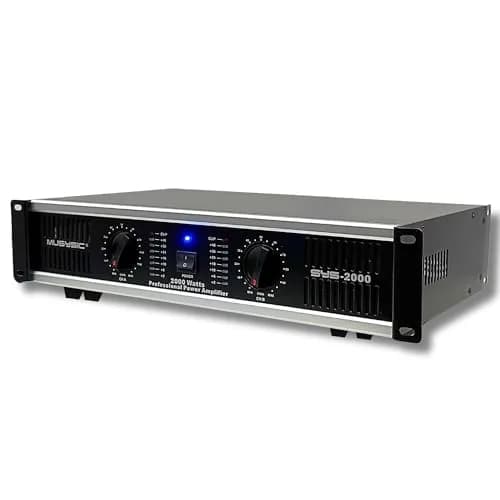 MUSYSIC Power Amplifier 2000 Watts | 2 Channel PA Amplifier for Speakers in India thumbnail 1