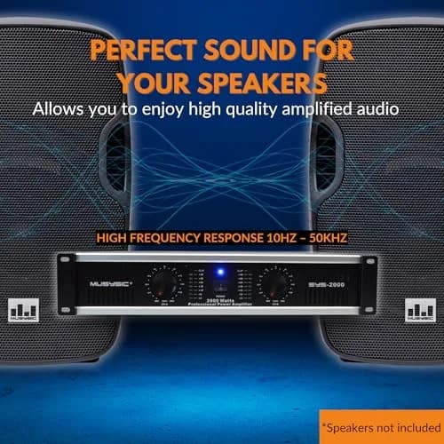 MUSYSIC Power Amplifier 2000 Watts | 2 Channel PA Amplifier for Speakers in India thumbnail 5