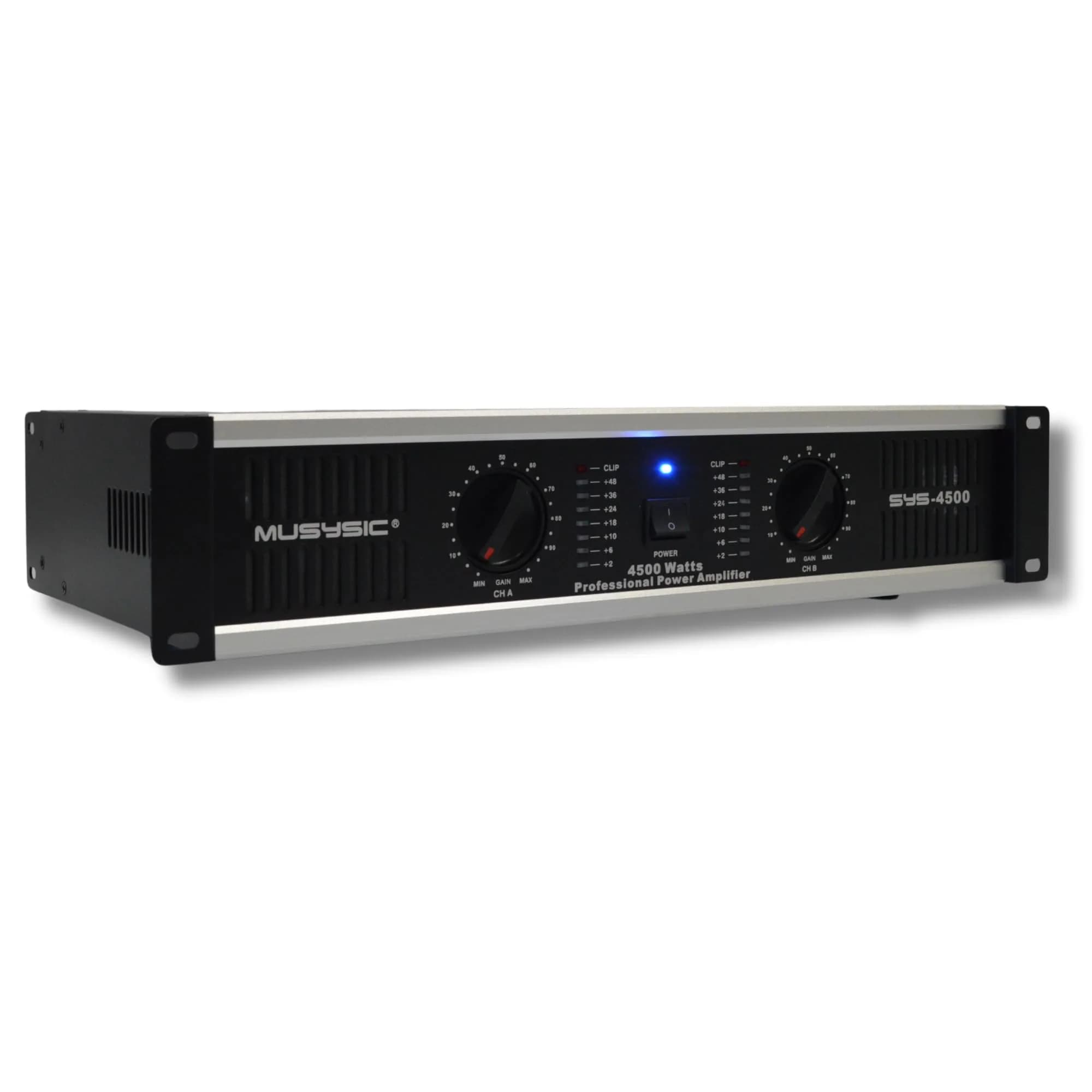MUSYSIC Power Amplifier 2000 Watts | 2 Channel PA Amplifier for Speakers in India — 4500 Watts