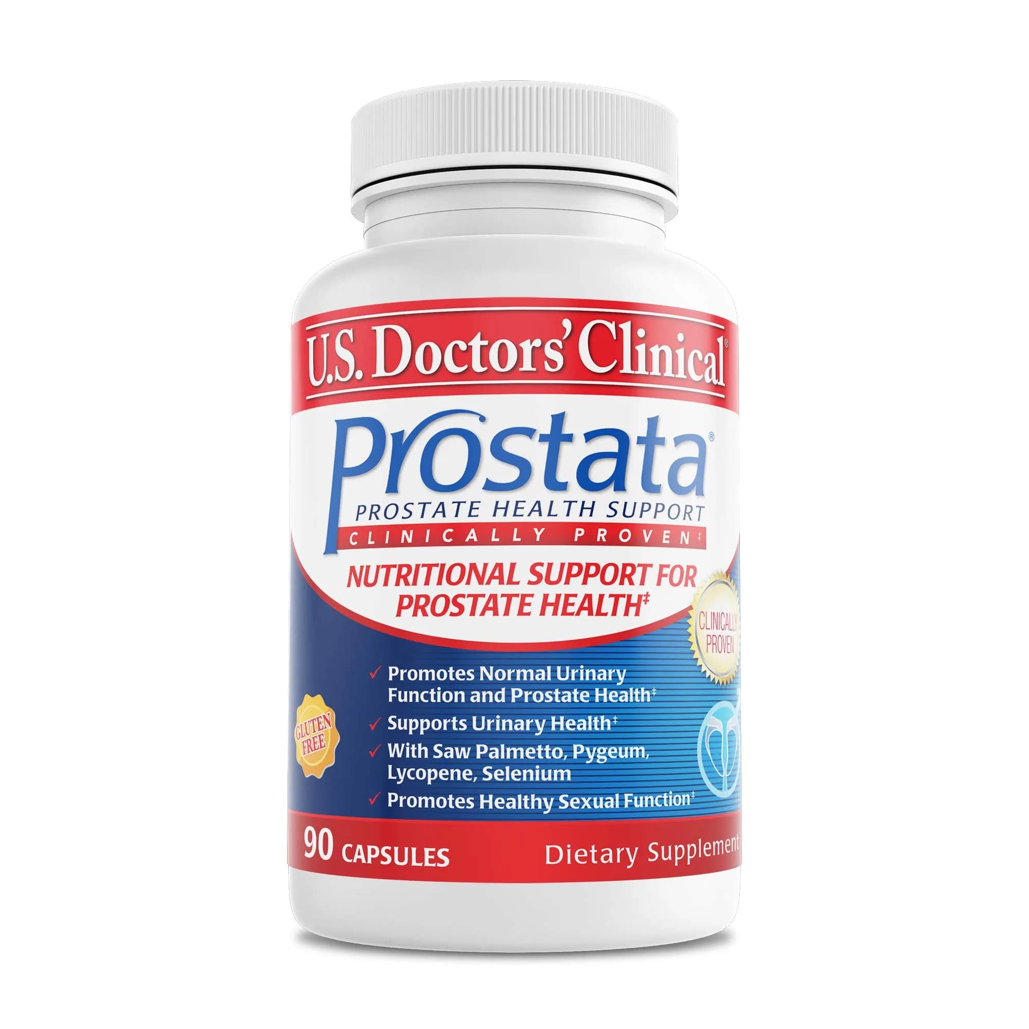 U.S.DOCTORS'CLINICAL Prostata - Clinically Proven Prostate Supplement for Men - 60 Capsules | Supports Urinary & Bladder Health - main product image