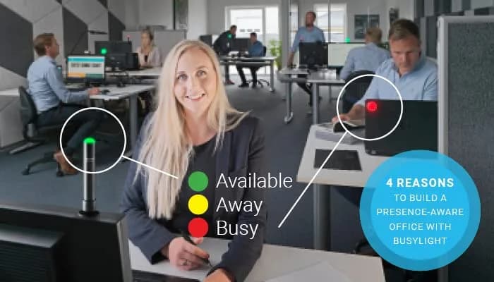 Kuando Busylight UC Alpha Presence Light & Ringer 12.7cm (5") | Free Software for Teams, Zoom, Skype thumbnail 3