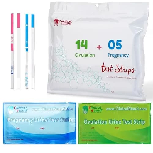 Clinical Guard Medical Test Strip Combo 19 Count | Accurate Ovulation & Pregnancy Tests for Indian Women thumbnail 1