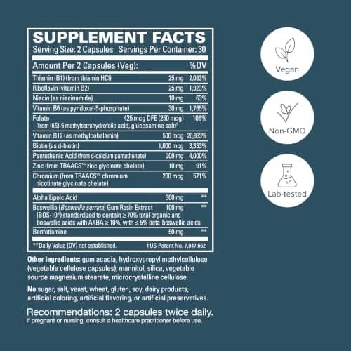 EuroMedica Nerve Complex 60 Capsules | Supports Nerve Function & Circulation thumbnail 5