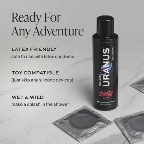 Wet Uranus Silicone Anal Lube 9 Fl Oz | Long-Lasting, Ultra Slick, Hypoallergenic thumbnail 5