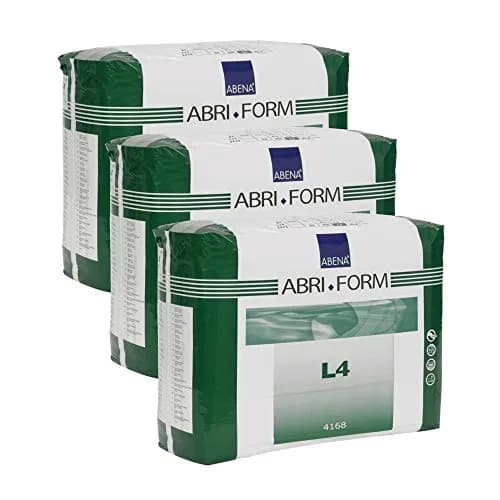 Abena Abri-Form Comfort L4 Plastic-Backed Briefs Large 36 Count | High Absorbency for All-Day Protection thumbnail 1