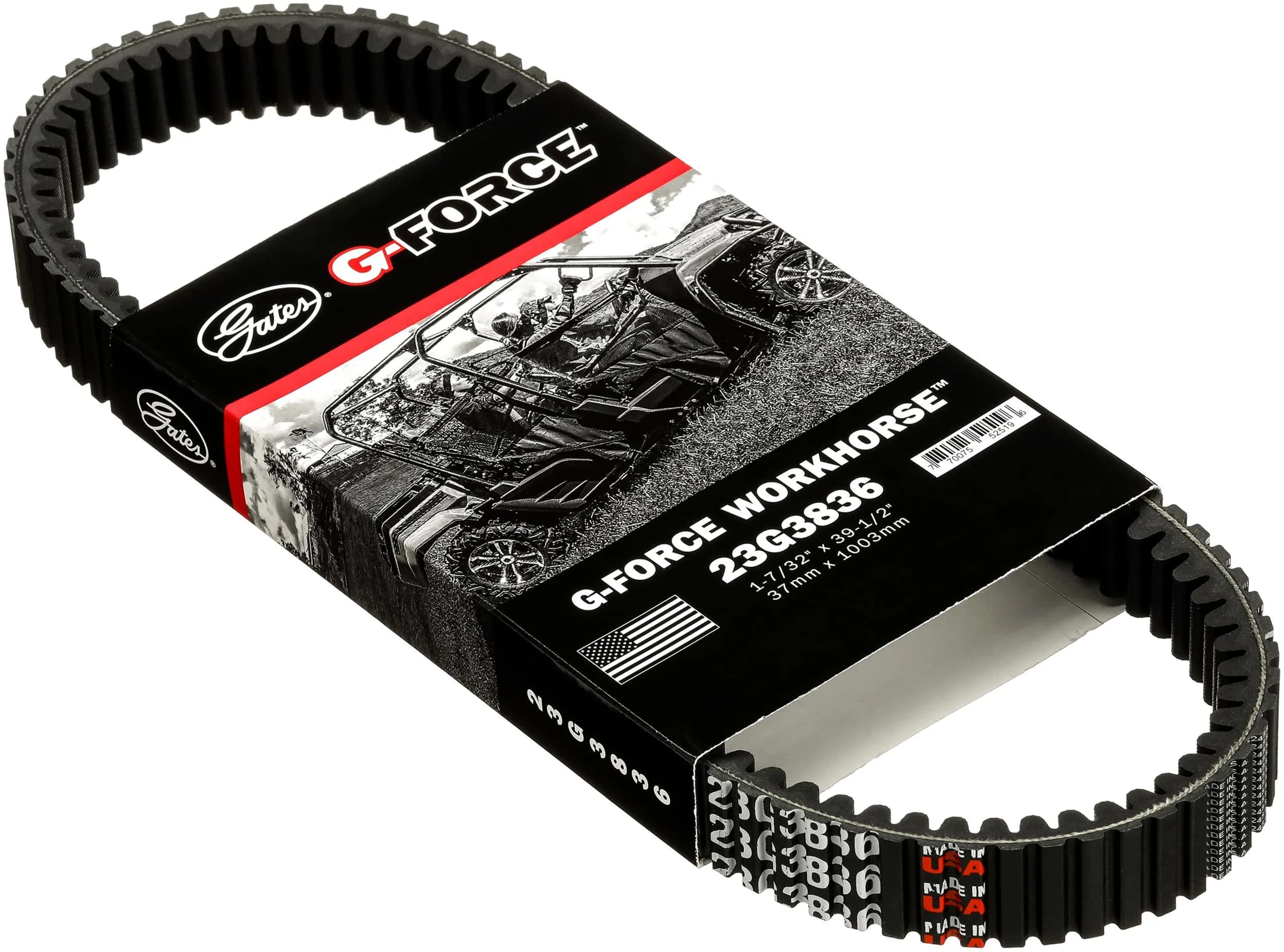 Gates G-Force CVT Drive Belt 1 7/32" x 44 5/8" (1.15" x 113.2cm) | 2x Life Over Original - main product image