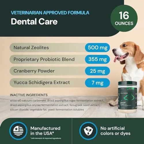 VETRISCIENCE Dental Care Powder 16 Oz | Supports Oral Hygiene & Fresh Breath thumbnail 3