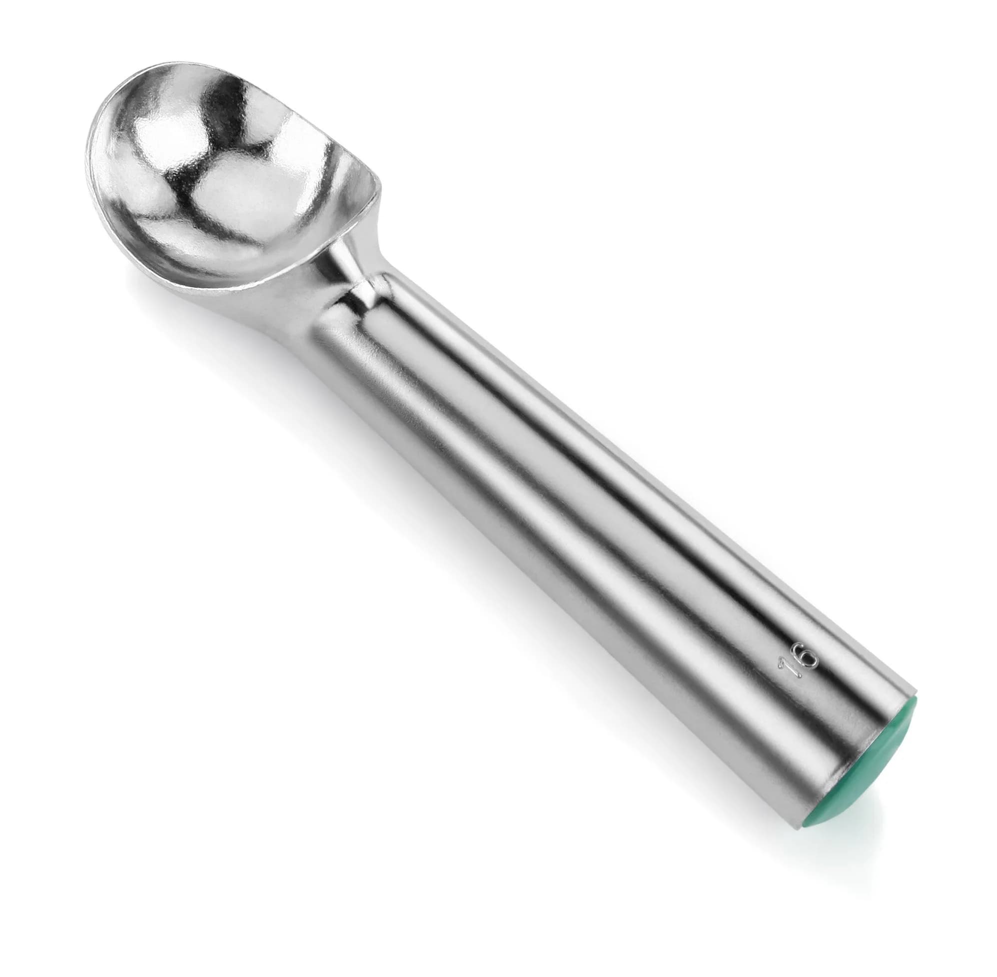 New Star Foodservice Ice Cream Scoop Size 20 | 1.5 oz Portion, Aluminum, Color-Coded Handle — Red
