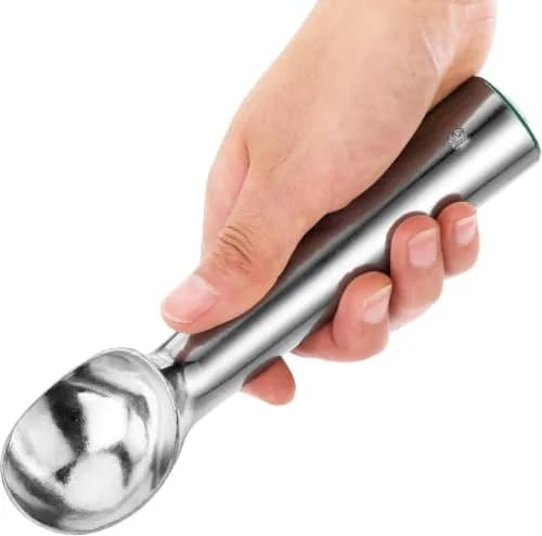 New Star Foodservice Ice Cream Scoop Size 24 | 1.5 oz Portion, Aluminum, Red Handle thumbnail 7