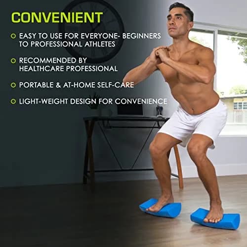 ProsourceFit Flex Foam Roller Muscle Massage & Balance Trainer 30cm (12") x 7.6cm (3") Blue | Core Strength & Stability thumbnail 6