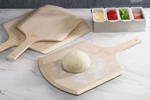 New Star Foodservice Wooden Pizza Peel 16" L x 14" W | Restaurant-Grade, 8" Wooden Handle thumbnail 6