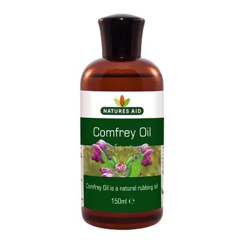 Natures Aid Comfrey Oil - 150ml | Natural Skin & Muscle Rubbing Oil, Vegan, Made in UK, Suitable for Sensitive & Dry Skin thumbnail 1