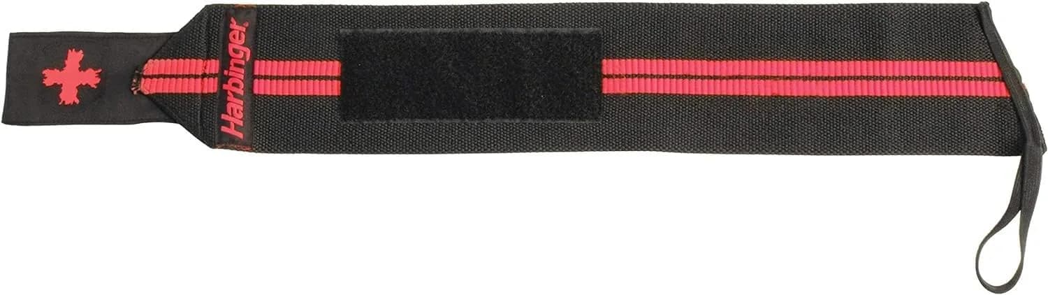 Harbinger Red Line 18-Inch Weightlifting Wrist Wraps (Pair) | Competition Grade Elastic for Maximum Stability thumbnail 2