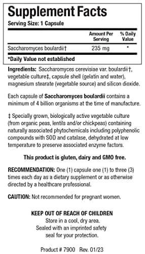 BIOTICS RESEARCH Saccharomyces boulardii Probiotics 235 Mg | Supports Gut & Immune Health thumbnail 4
