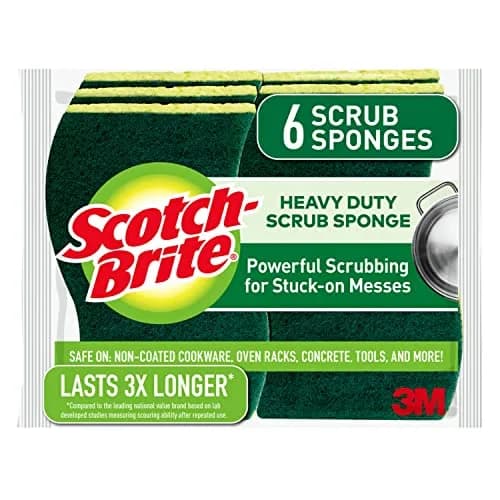 Scotch-Brite Heavy Duty Scrub Sponges, 36-Pack | Scrubbing Power for Tough Kitchen Messes thumbnail 1