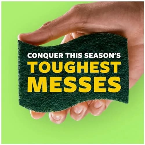 Scotch-Brite Heavy Duty Scrub Sponges, 36-Pack | Scrubbing Power for Tough Kitchen Messes thumbnail 5