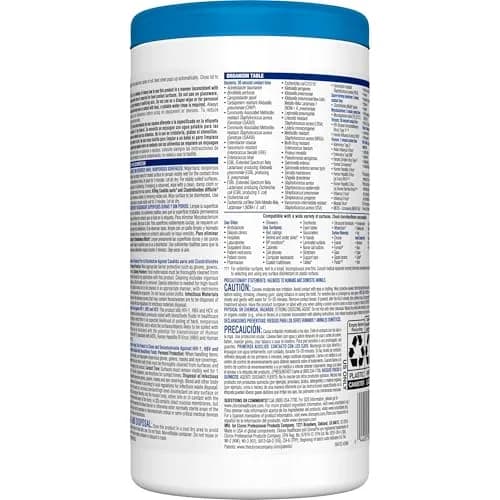Clorox Healthcare Bleach Germicidal Disinfecting Wipes, 150 Ct., 6 Pk. | Fast-Acting Hospital-Grade Surface Disinfection thumbnail 9